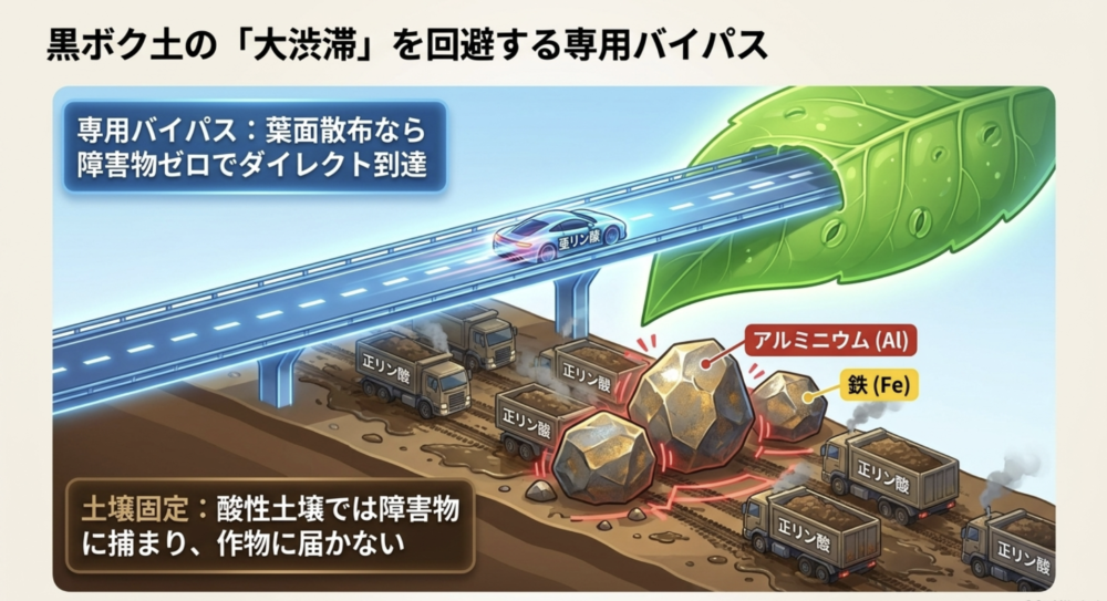 リン酸と亜リン酸の比較イメージ図
